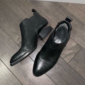Alexander Wang Kori Leather Ankle Boots